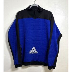 Adidas Equipment 90s Men's Rare Blue & Black Jacket Size Large Vintage Sportwear